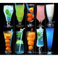 colored stem glass for drinking juice